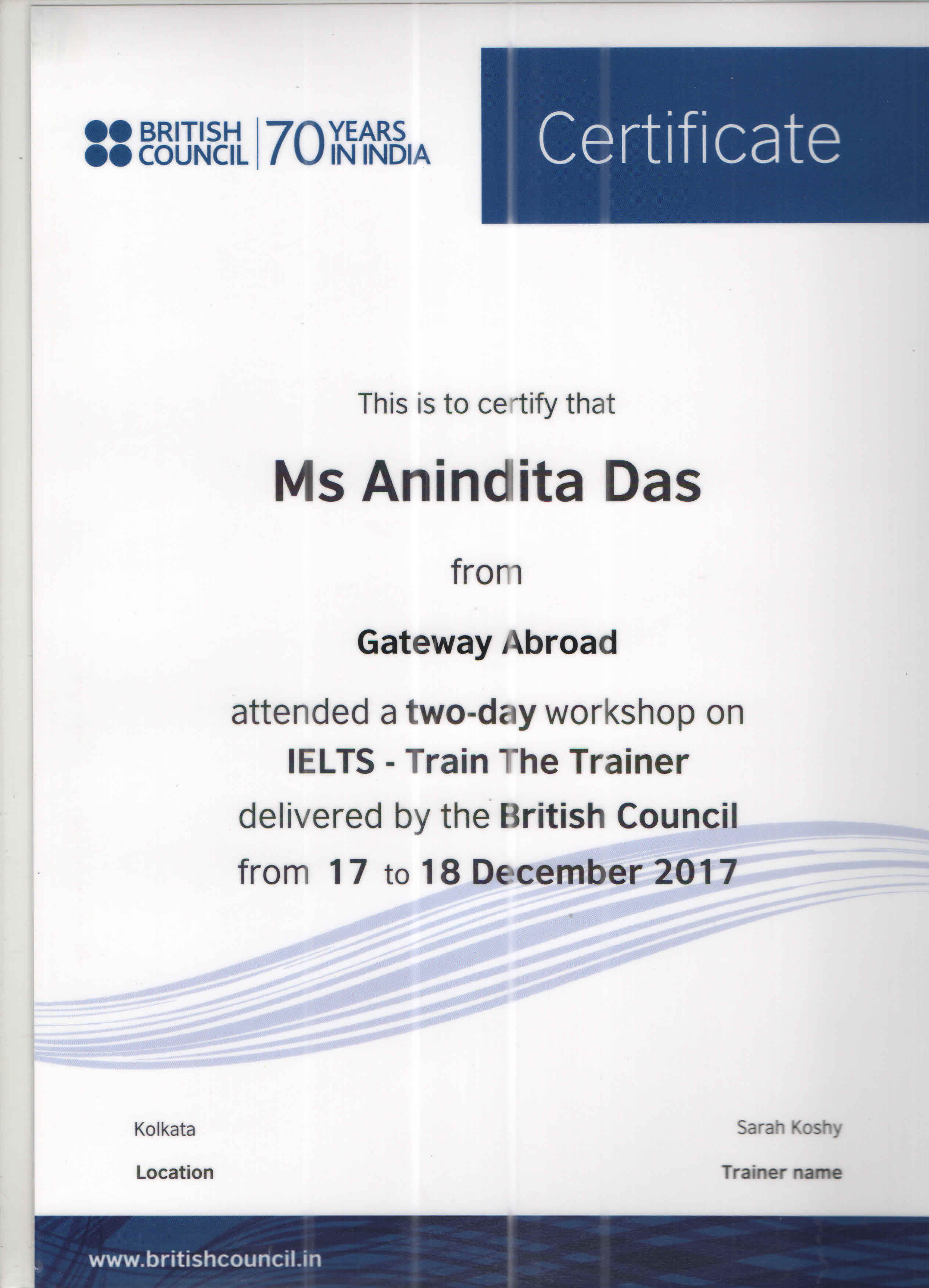 IELTS - Train the Trainer